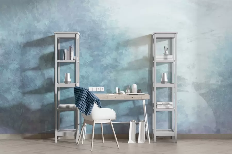 Фототапет Имитация на листа върху бетонна стена w04468v1