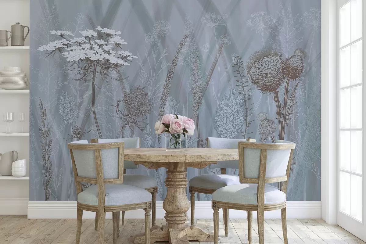 Фототапет Треви и хербарий w04473v1