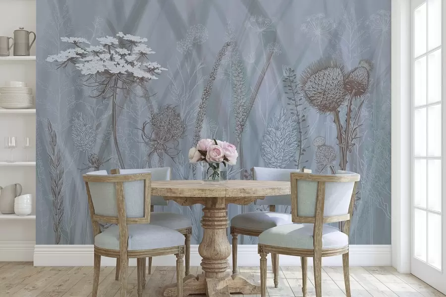 Фототапет Треви и хербарий w04473v1