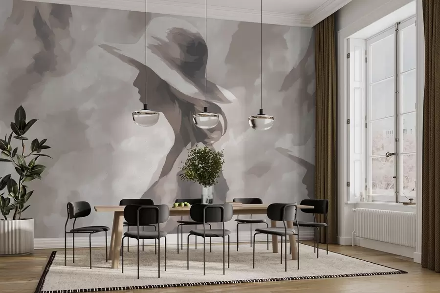 Фототапет Момиче с шапка w04561