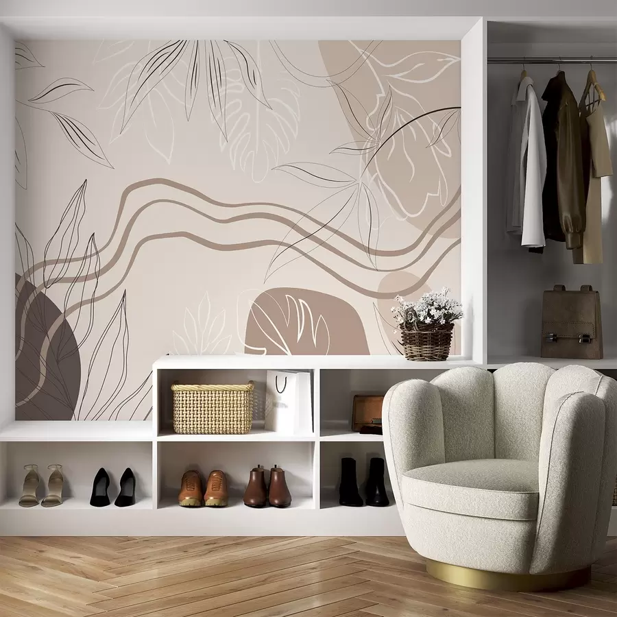 Фототапет Абстрактно с листа w04604