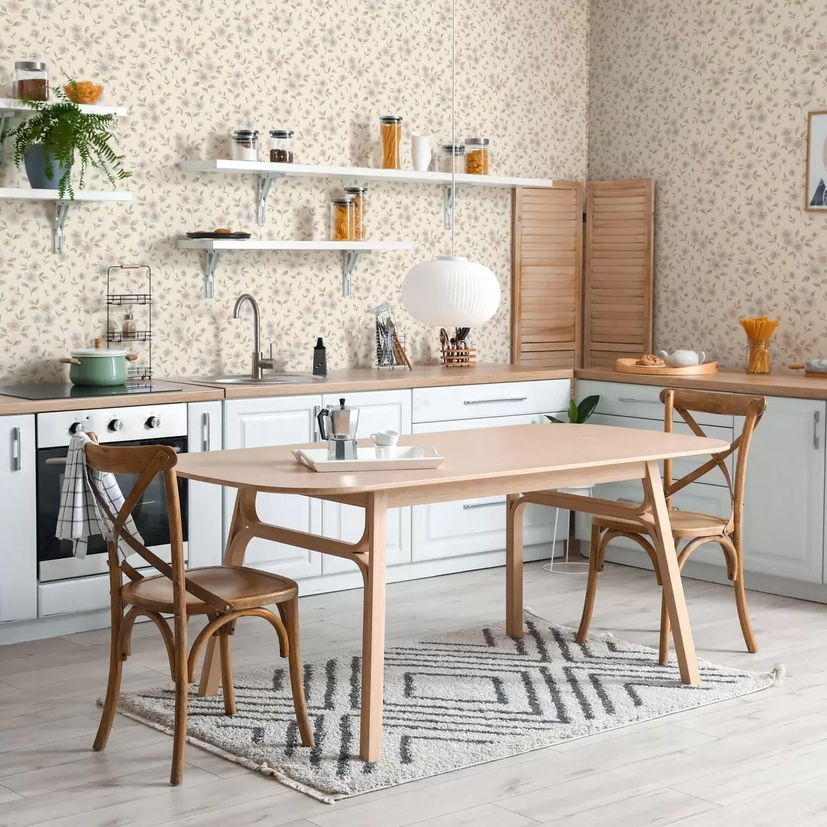 Тапети Пастелни полски цветя на кремав фон a00596