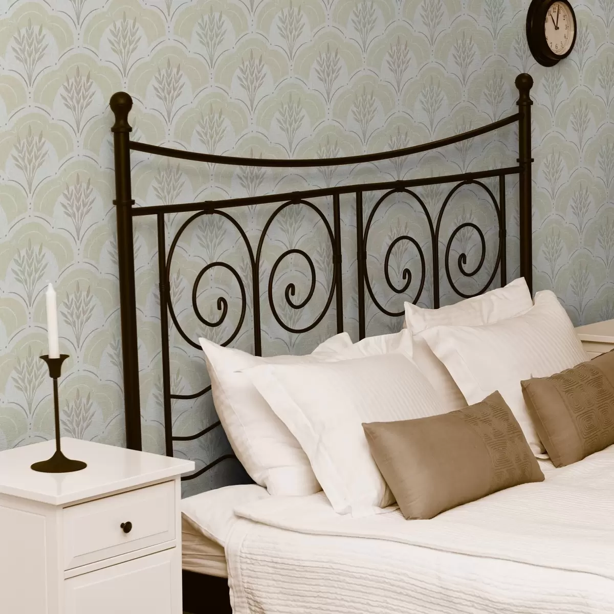 Тапети Пшеница под арки, мека кремаво-жълта акварелна основа a00607