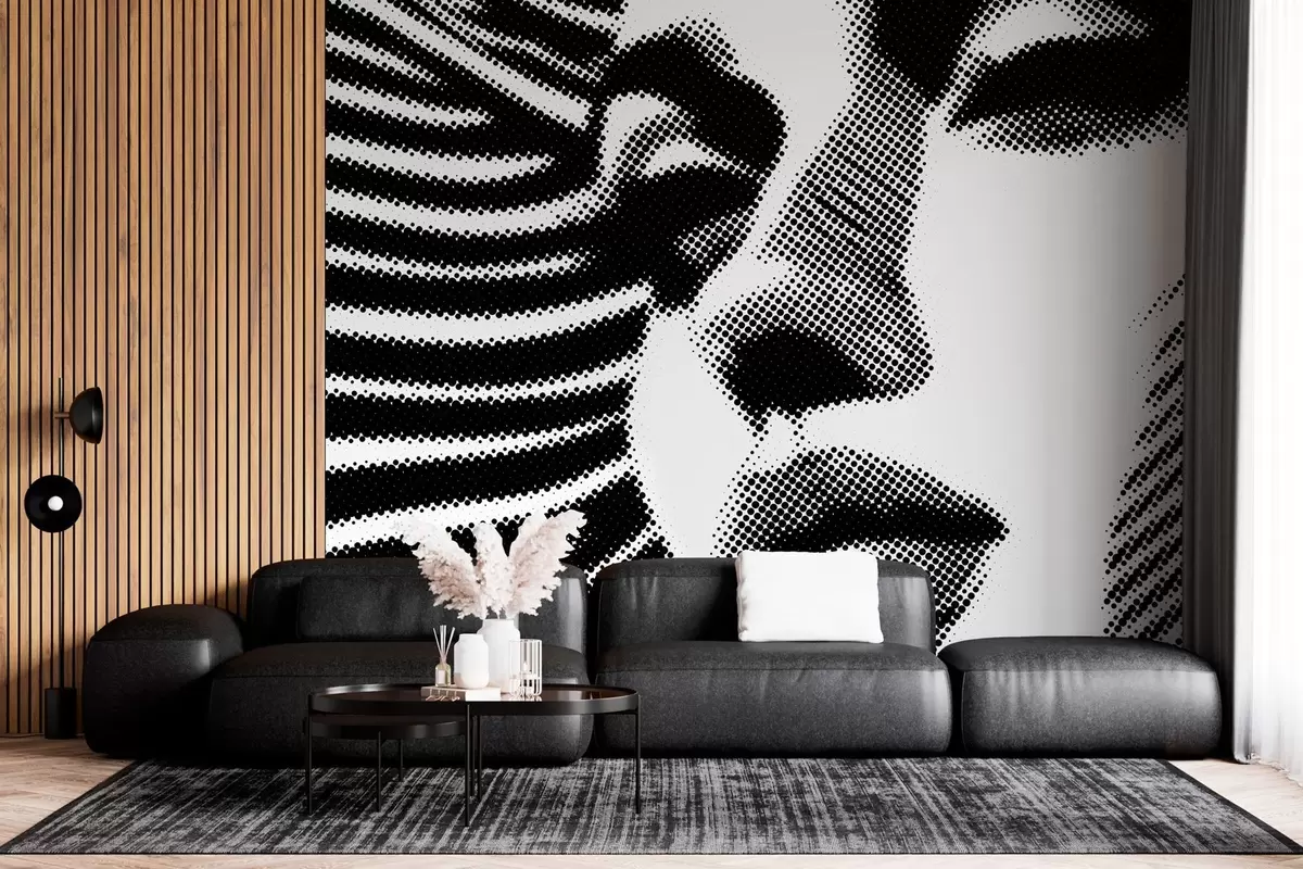 Фототапет Лице на жена в стил поп арт w04504