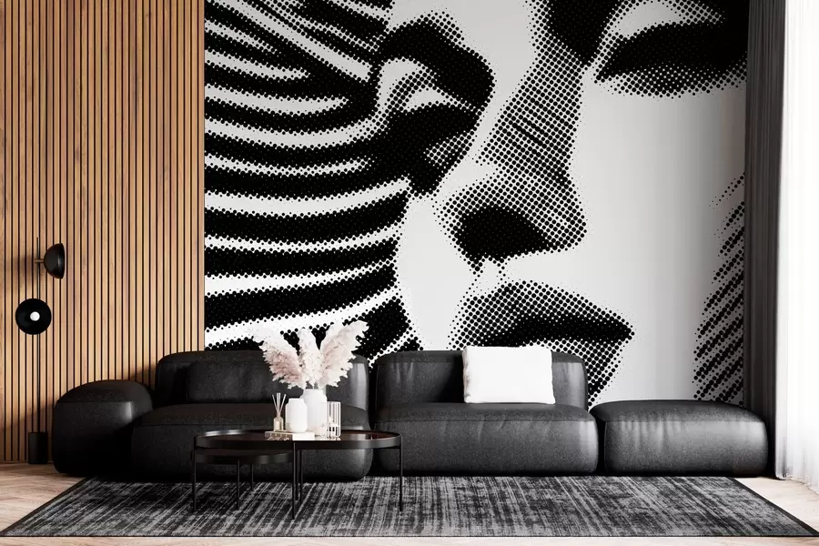 Фототапет Лице на жена в стил поп арт w04504