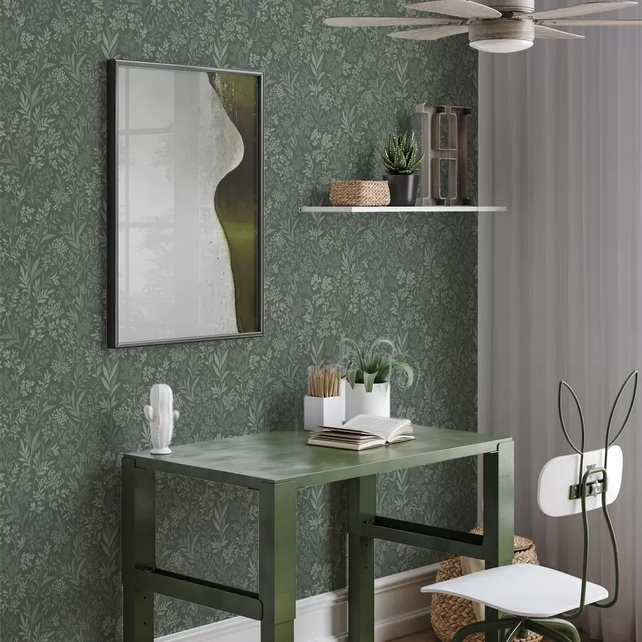 Фототапет Смарагдови треви и плодове, фин ботаничен мотив a00740