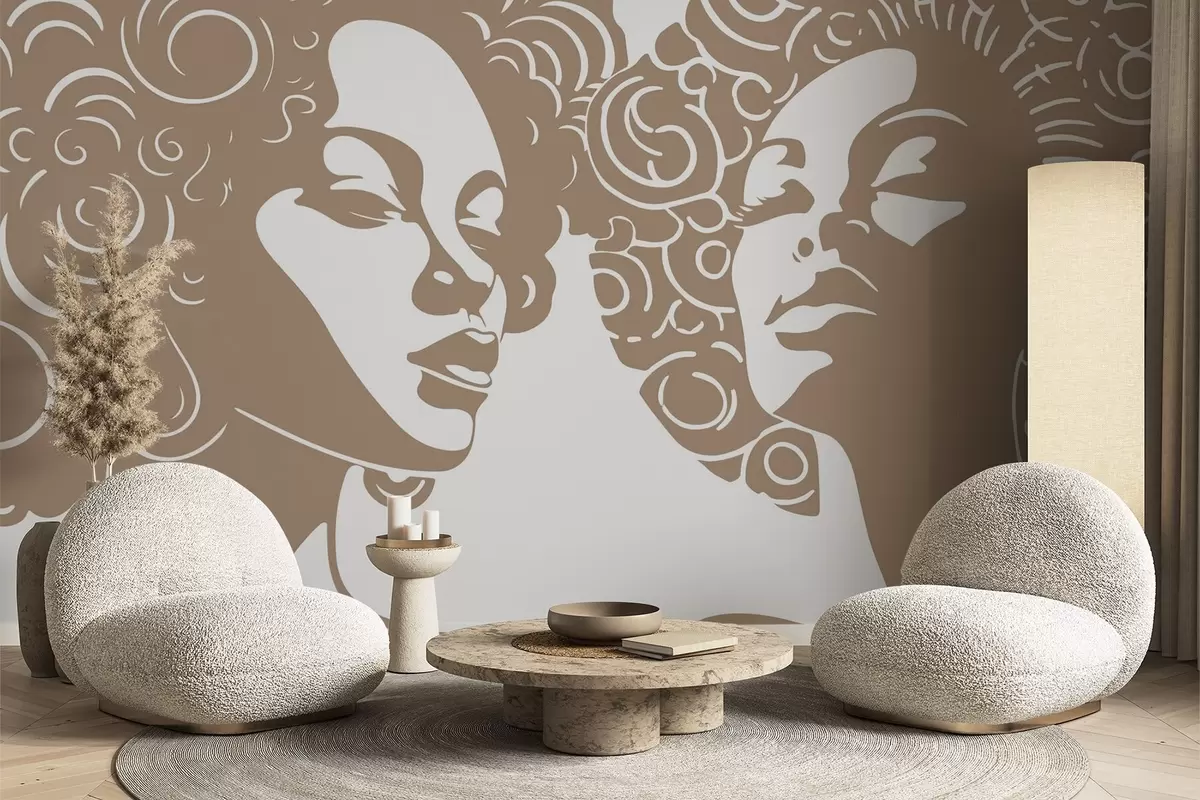 Фототапет Две момичета w04688