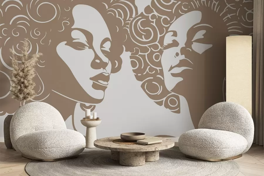 Фототапет Две момичета w04688