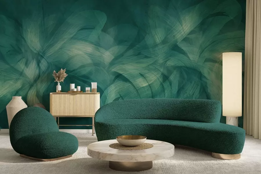 Фототапет Абстрактни вълни върху бетонна стена w04668