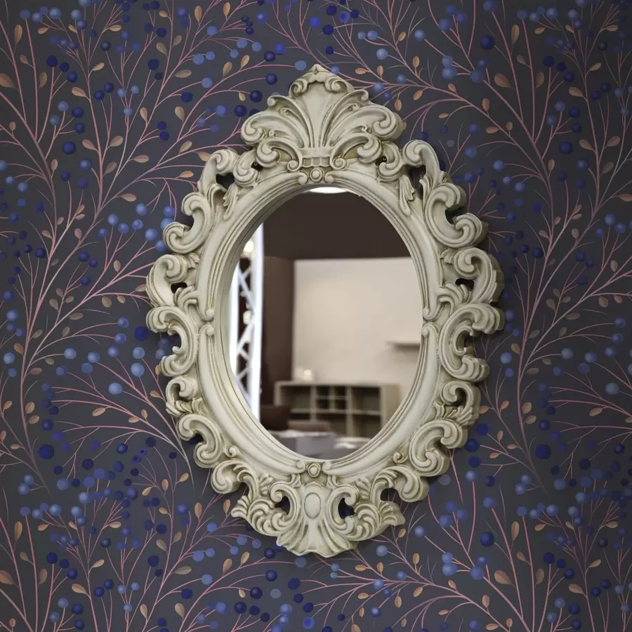 Фототапет Розово-кафяви клони и сини плодове на графитен фон a00787