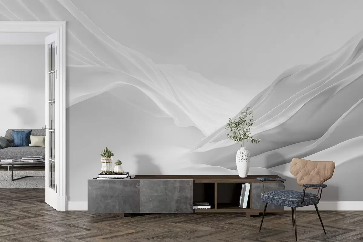 Фототапет Сиви планински върхове в абстрактна форма w09434