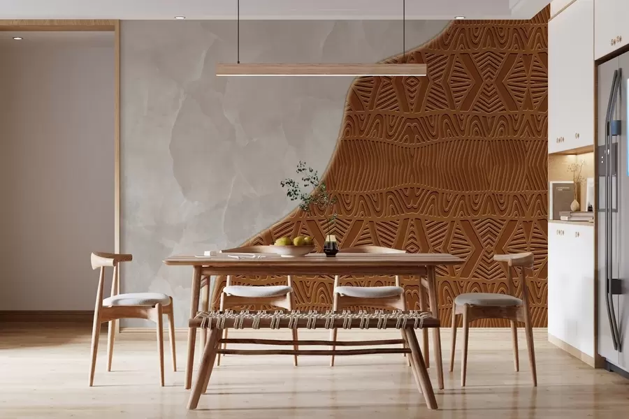 Фототапет Орнамент и бетон w04664