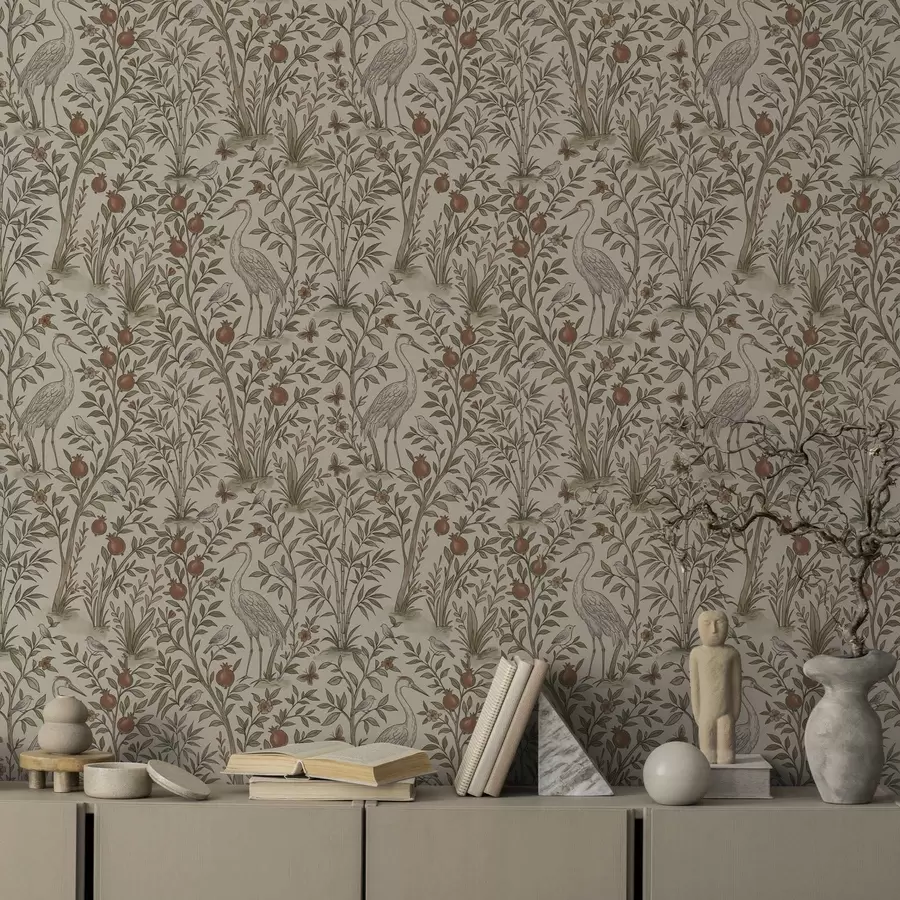 Фототапет Птици сред нарциси в естествена среда a00699