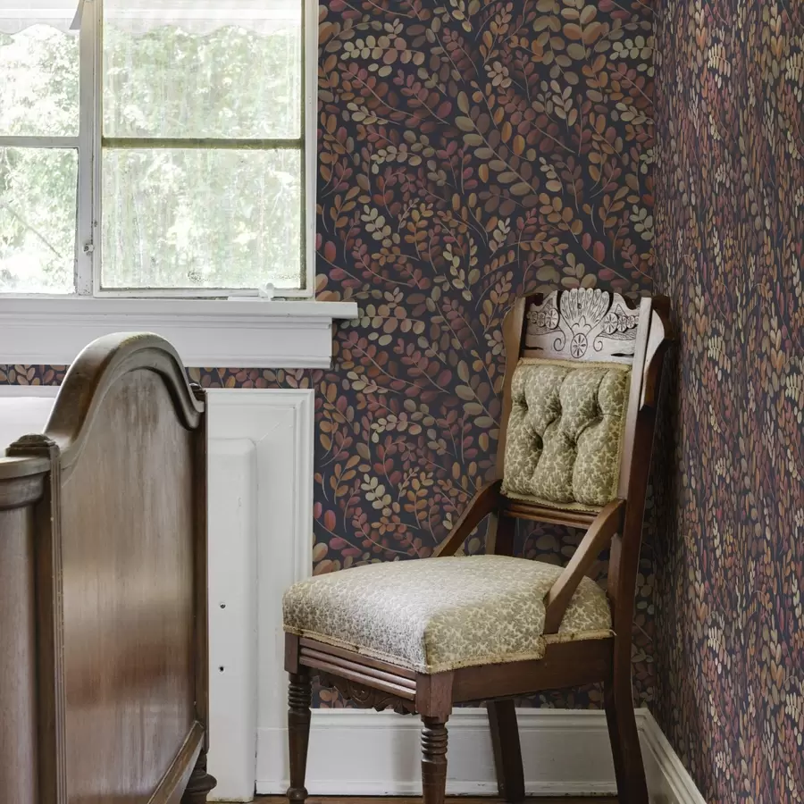 Фототапет Есенни листа в топли оранжево-розови тонове a00799v2