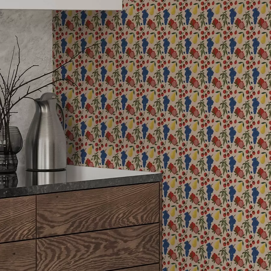 Фототапет Сочни плодове на топъл бежов фон a00801v1