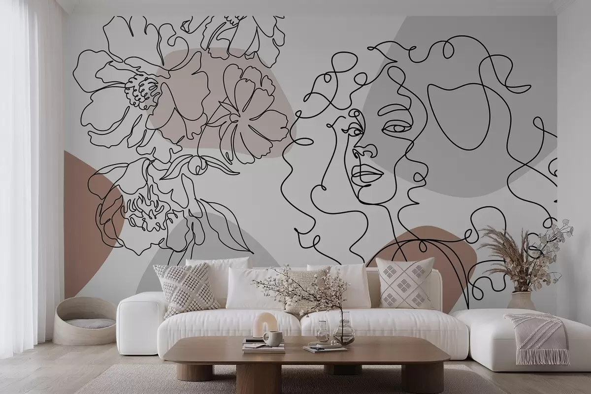 Фототапет Момиче в редиците w04724