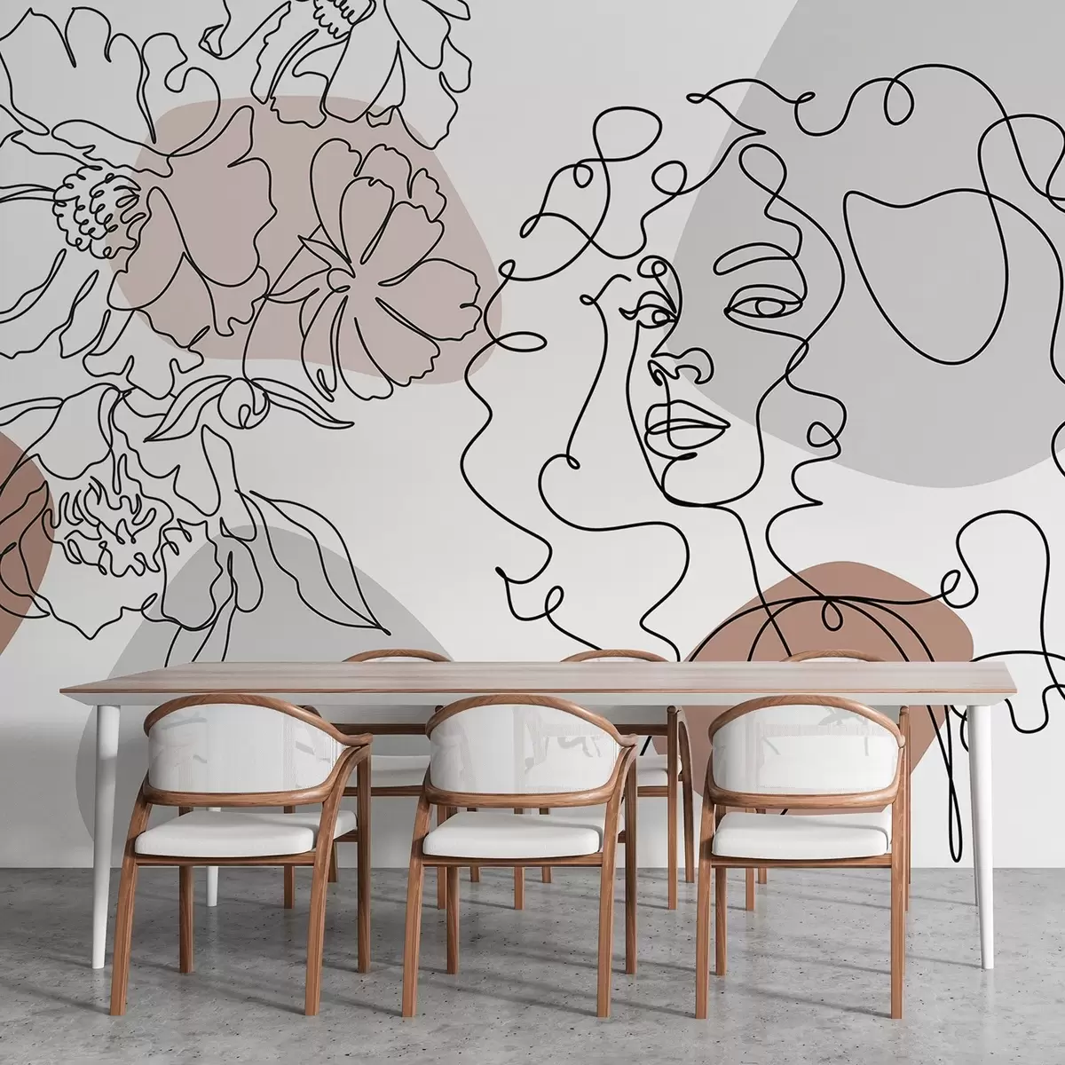 Фототапет Момиче в редиците w04724