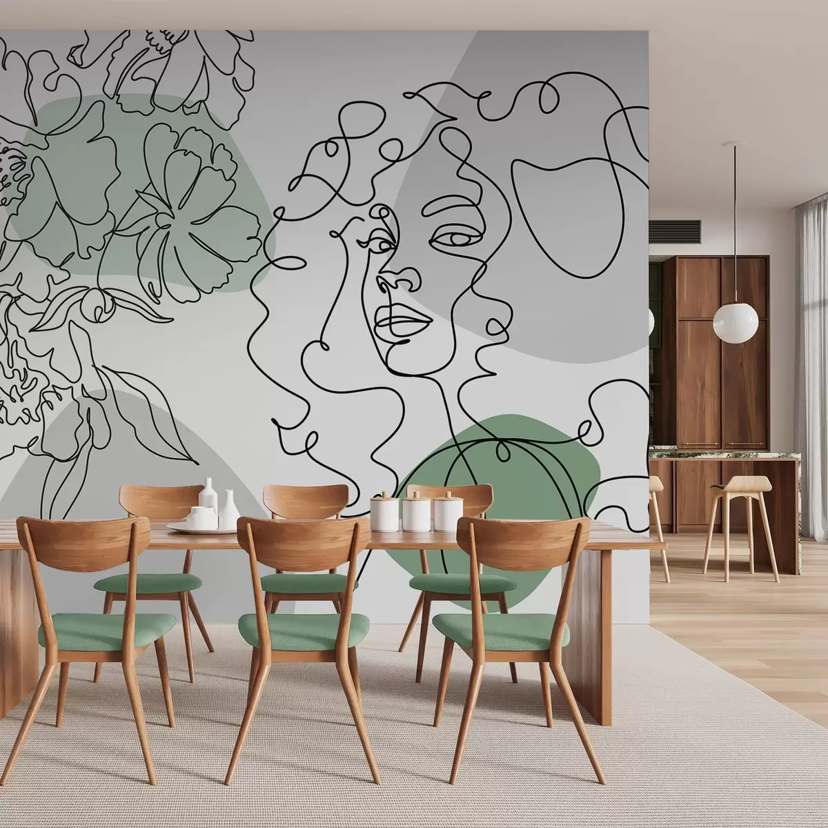 Фототапет Момиче в редиците w04724v1