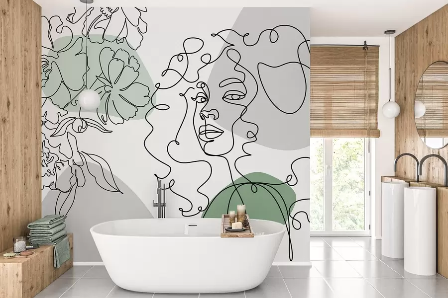 Фототапет Момиче в редиците w04724v1