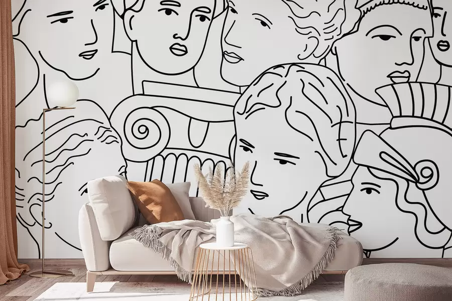 Фототапет Древни лица w04728