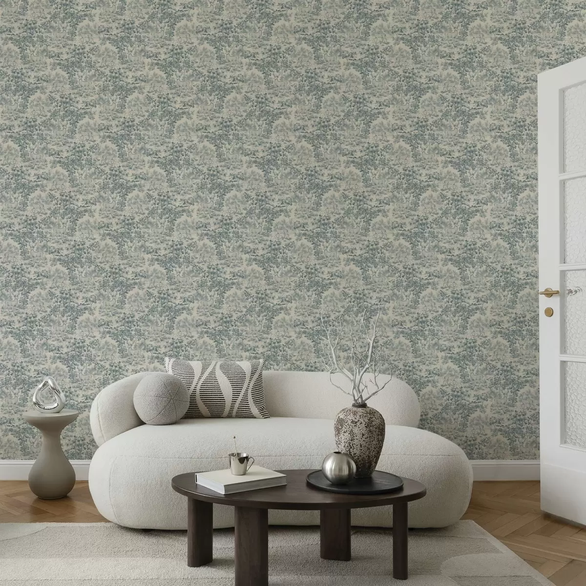 Тапети Монохромна сцена с елен в гората a00748