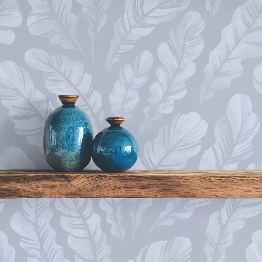 Фототапет Големи пера в светло синьо-сиви нюанси a00839v1