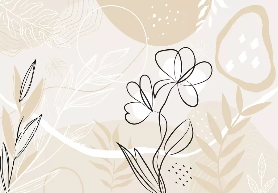 Фототапет Абстрактно с растения w04760