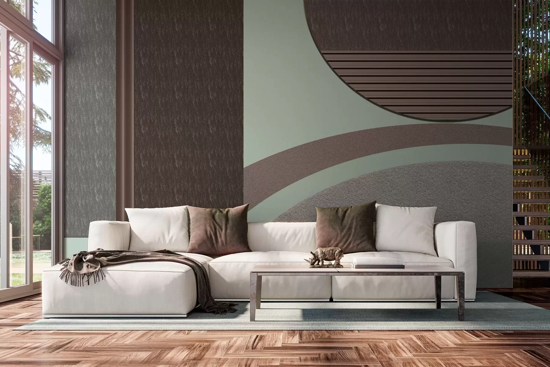 Фототапет абстрактна текстурирана геометрия  w04631