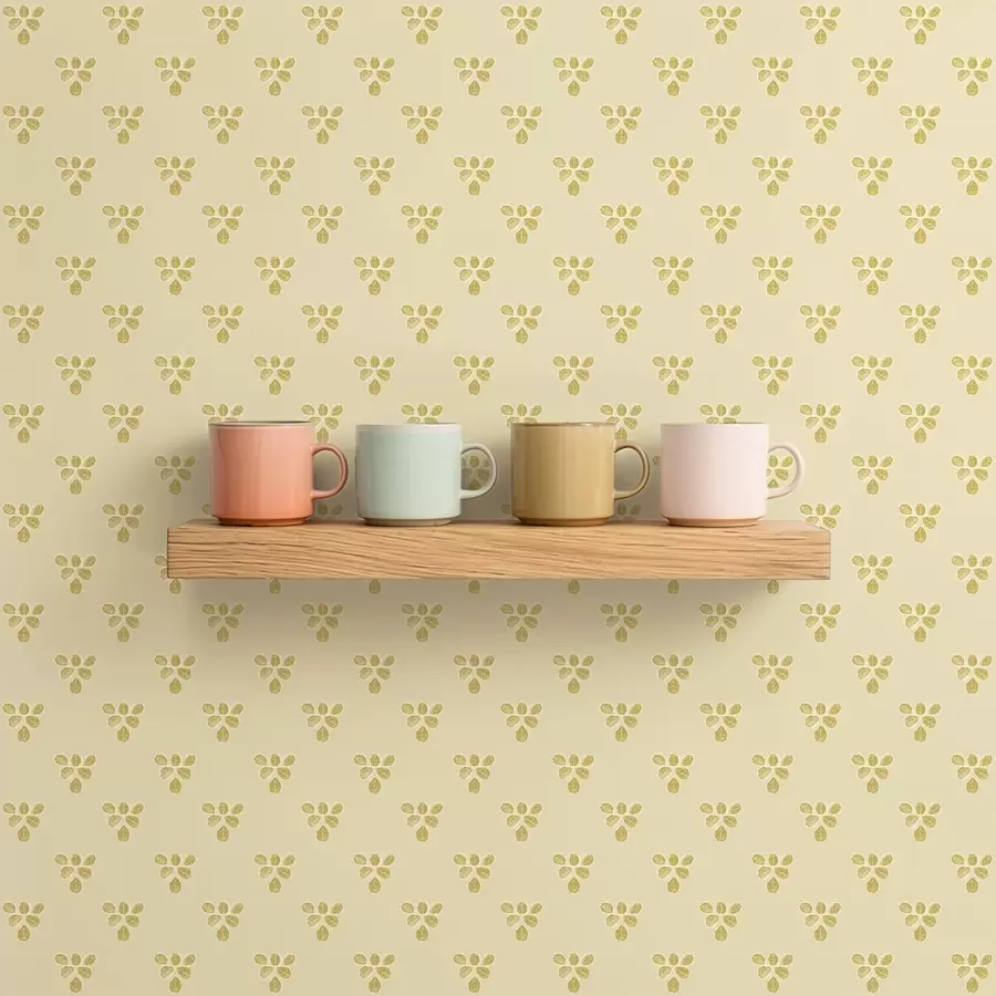 Фототапет Малко повторение: трио от листа на кремаво-бежов фон a00848