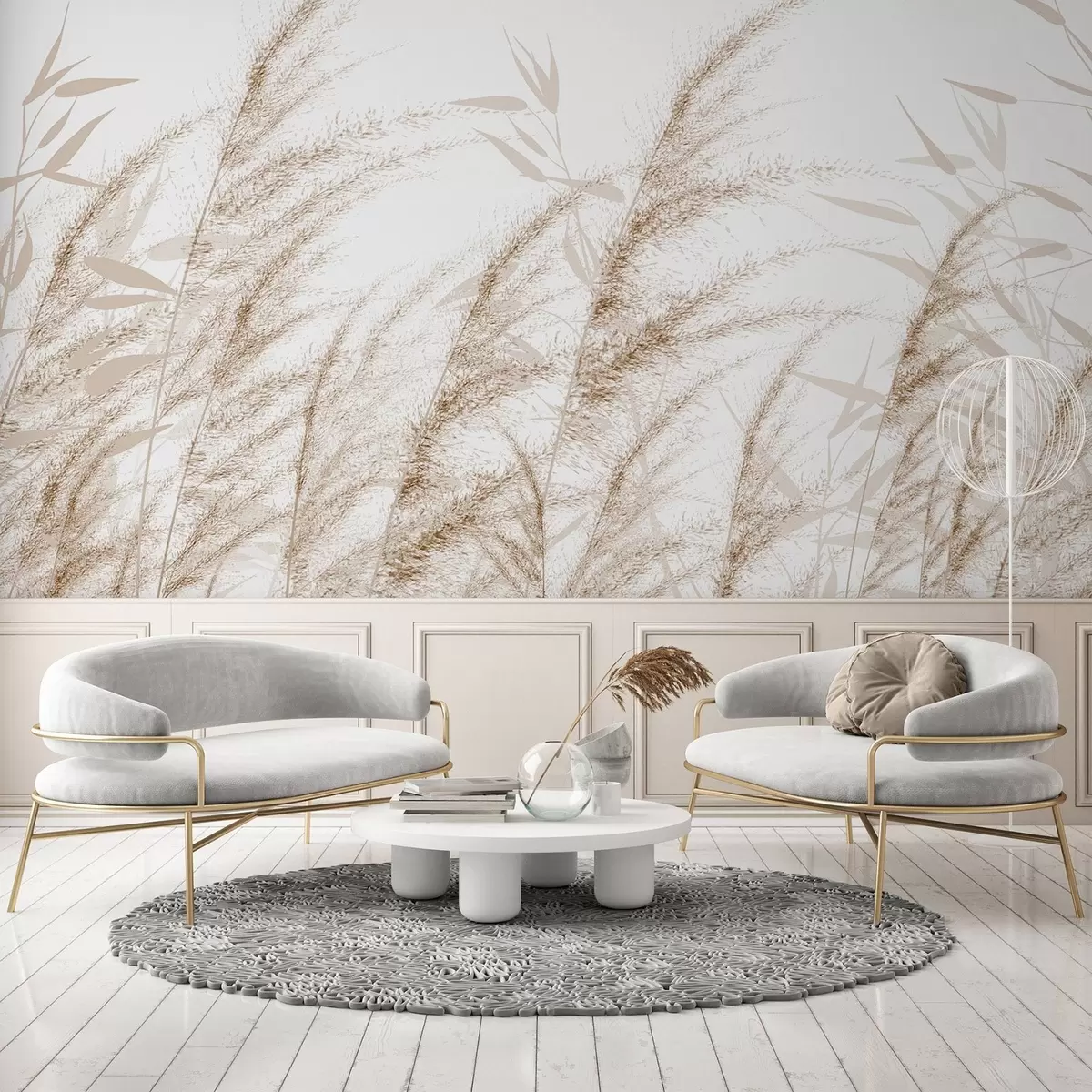 Фототапет Пампас и суха трева w04863v1