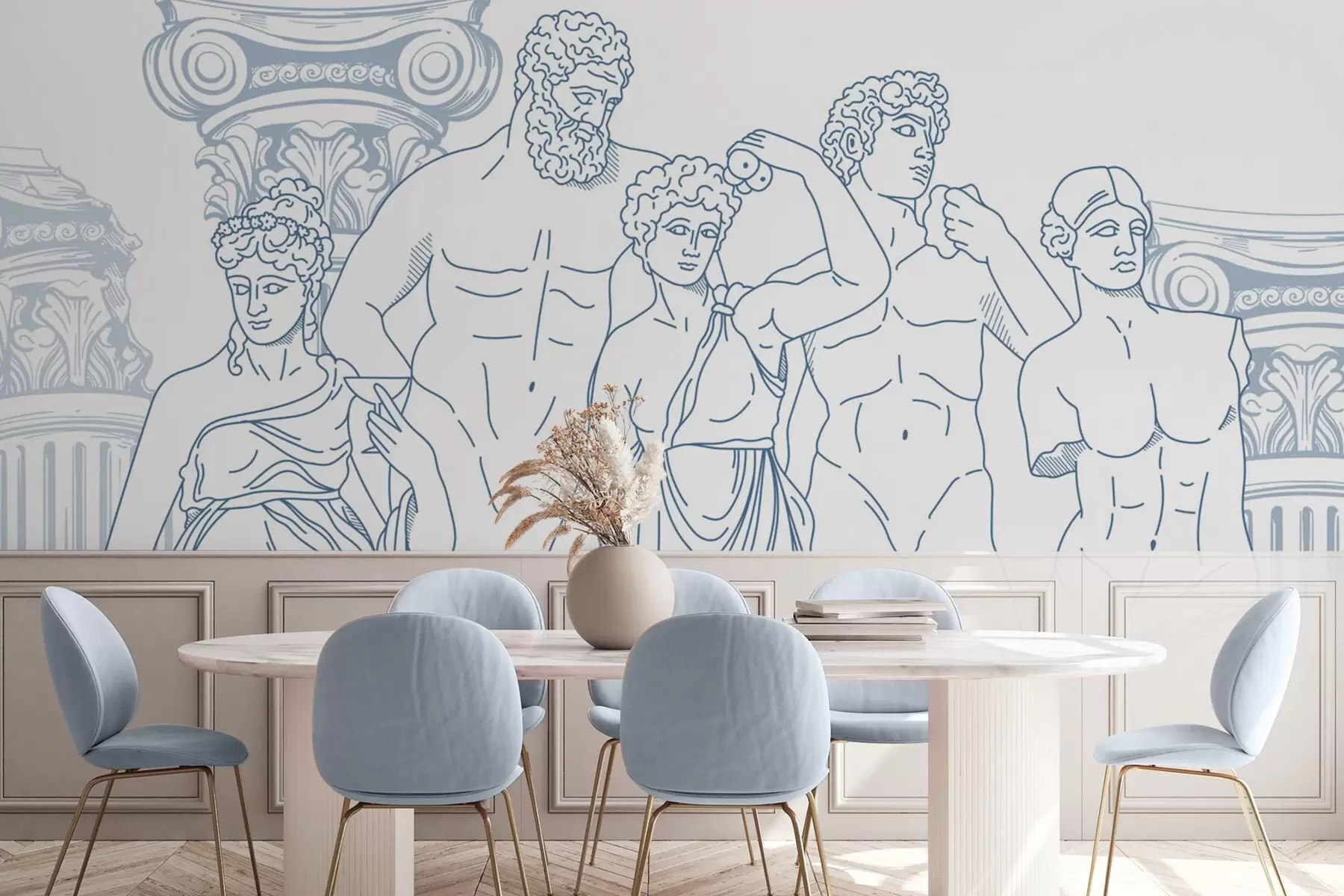 Фототапет Древните хора и колоните w04865