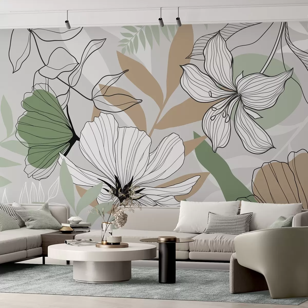 Фототапет Абстрактни растения и цветя w04898v2