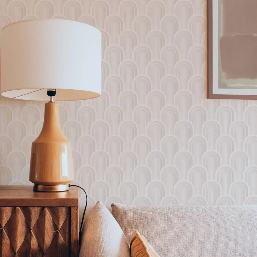 Фототапет Малки аркови модули в топли кремаво-бежови нюанси a00924