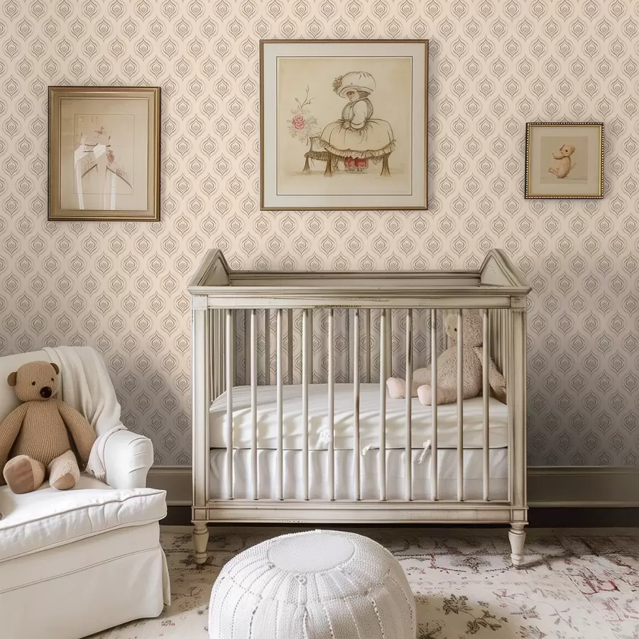 Фототапет Мотиви от прахообразни капчици с цвете на топъл фон a00977v2