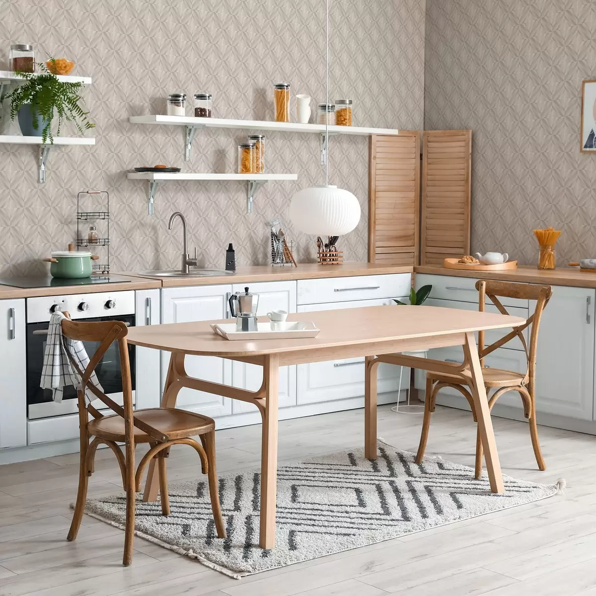 Тапети Светли квадрати с пресичащи се меки диагонални линии a00984