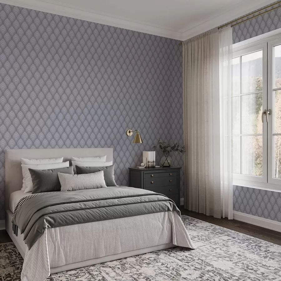 Фототапет Обемни арки, наподобяващи сива скала, с мек градиент a00989