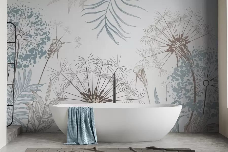 Фототапет Лютици сред листата w04942