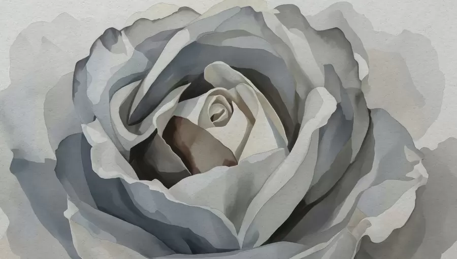 Фототапет Акварелна роза w04948