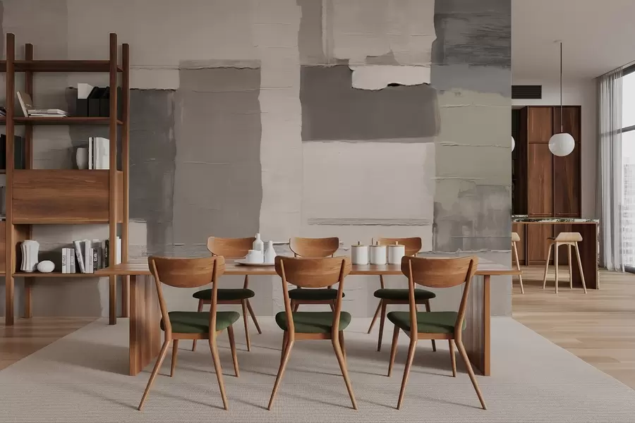 Фототапет Спокойни правоъгълници с текстура в сиво-бежови тонове w04958