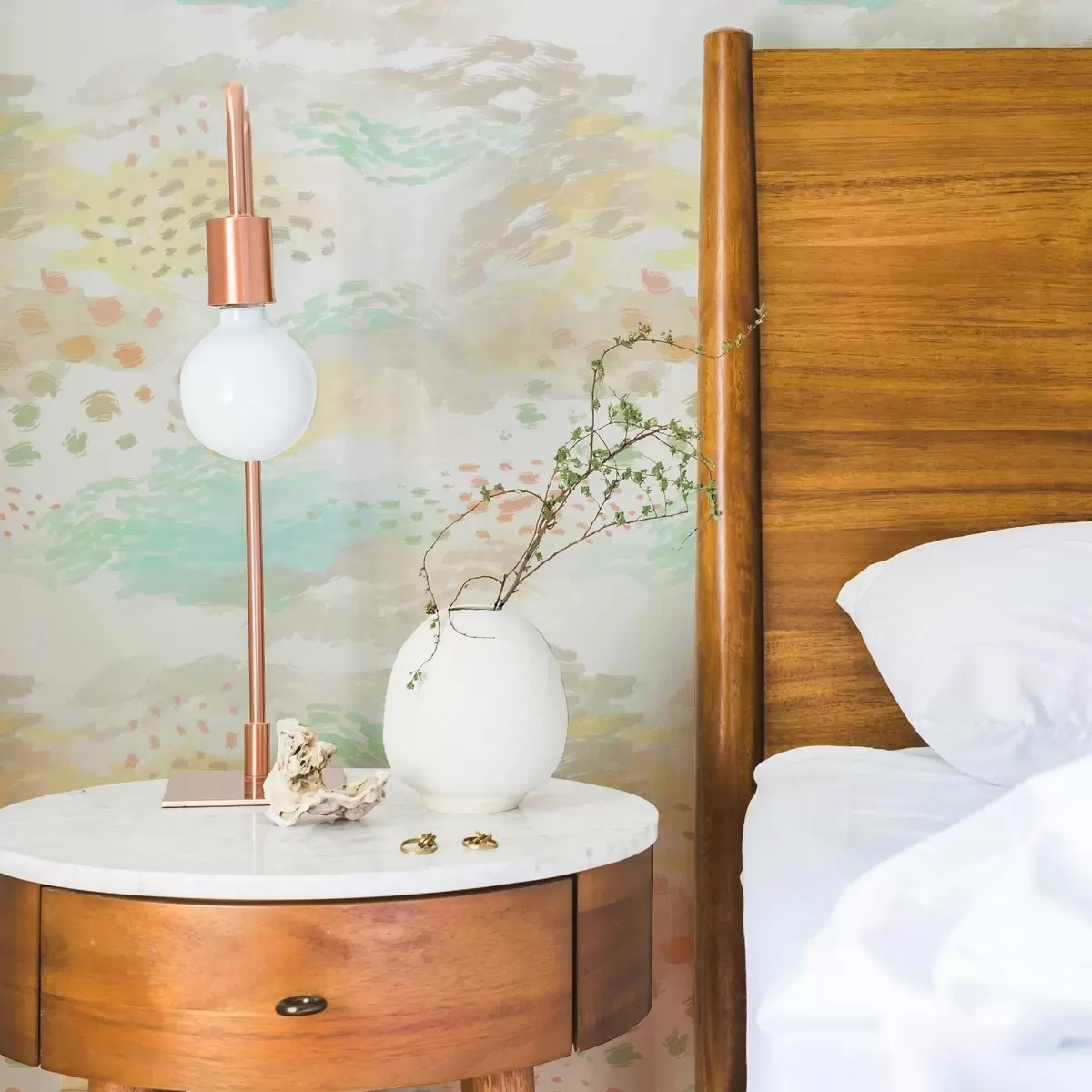 Тапети Леки пастелни мазки върху почти бял фон a00999