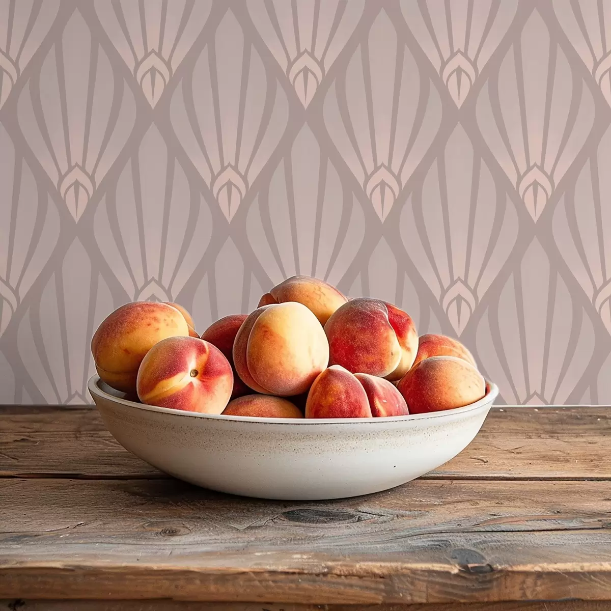 Тапети Прахнасто бежово Арт Деко с меки ветрила a01064v1