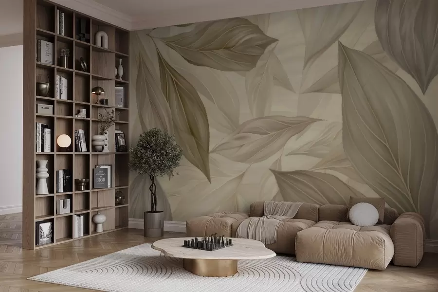 Фототапет Абстрактни нежни листа w04969