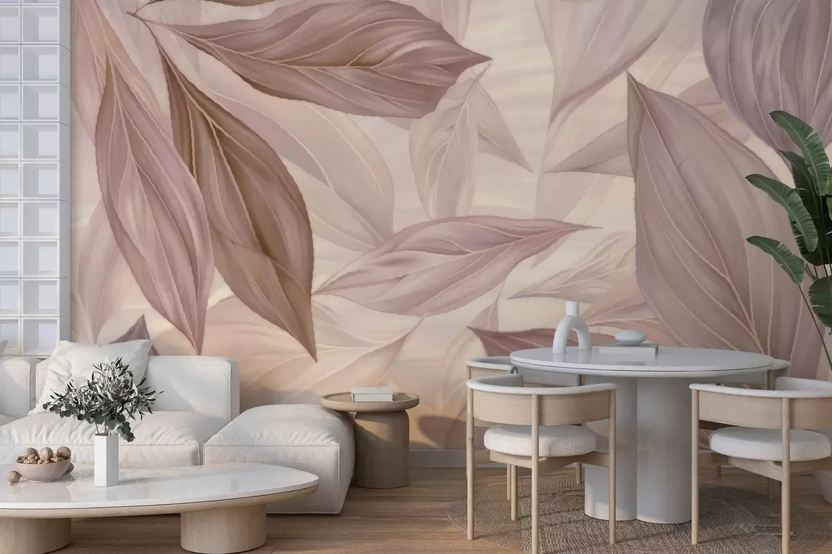 Фототапет Абстрактни нежни листа w04969v1