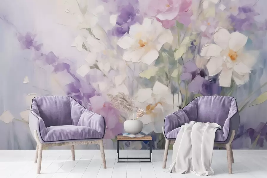 Фототапет Абстрактен букет от цветя w09597