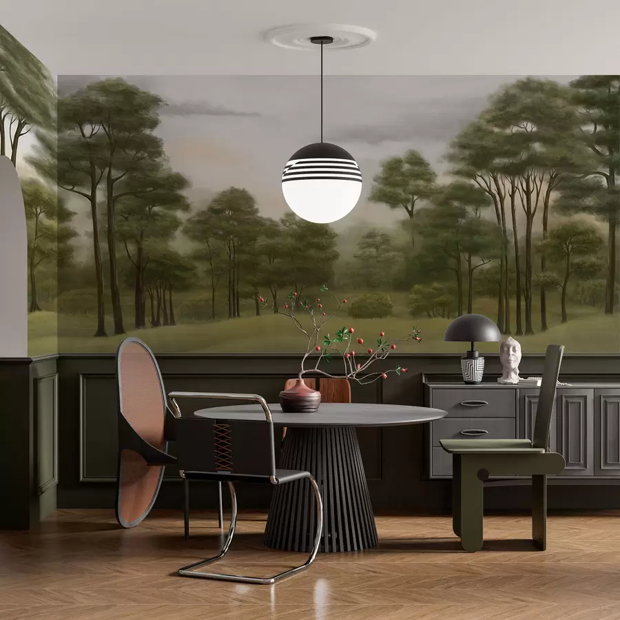 Фототапет Спокоен горски пейзаж в нежни нюанси w02193