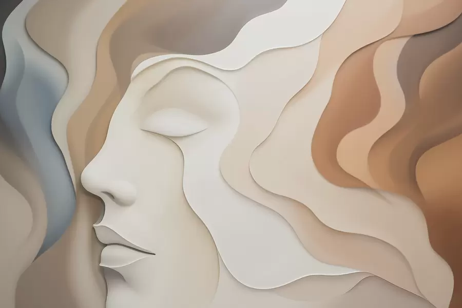 Фототапет Абстрактно лице w04869