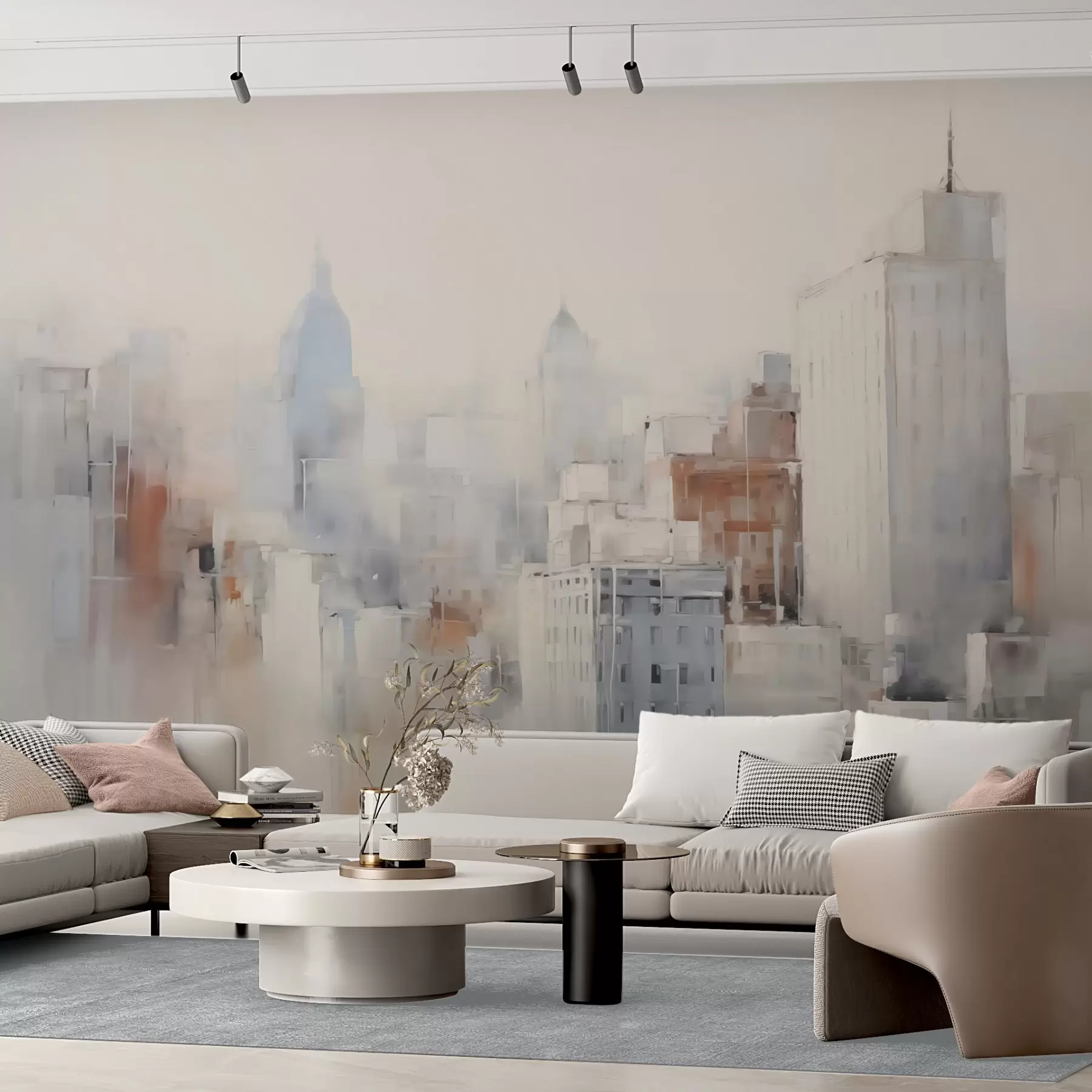 Фототапет Абстрактно имитиране на град в живописта w04897