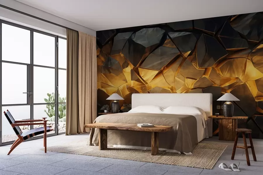 Фототапет Акварел Имитация на камък w05045