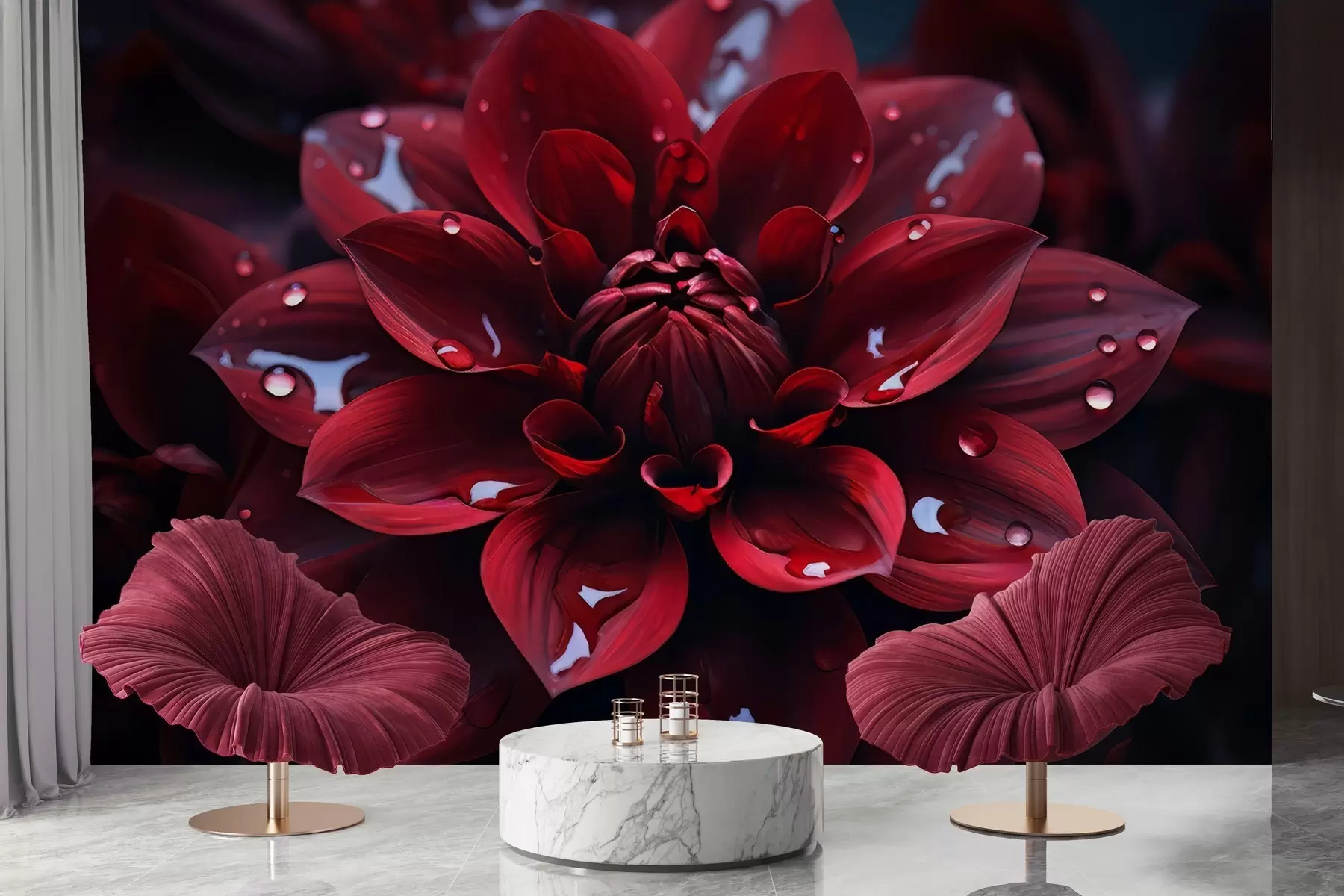 Фототапет Сочна хризантема w05057