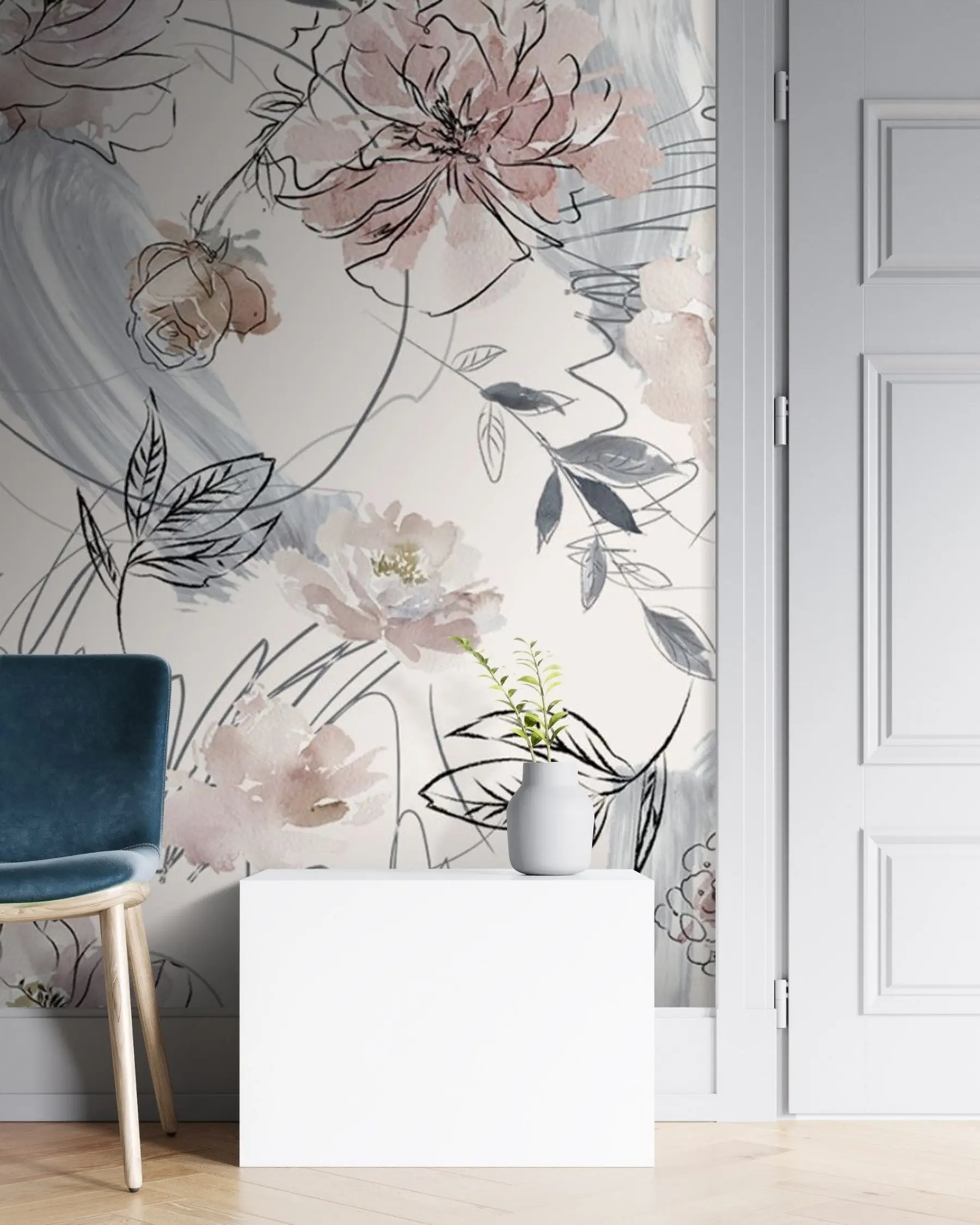 Фототапет Акварелни цветя u71515